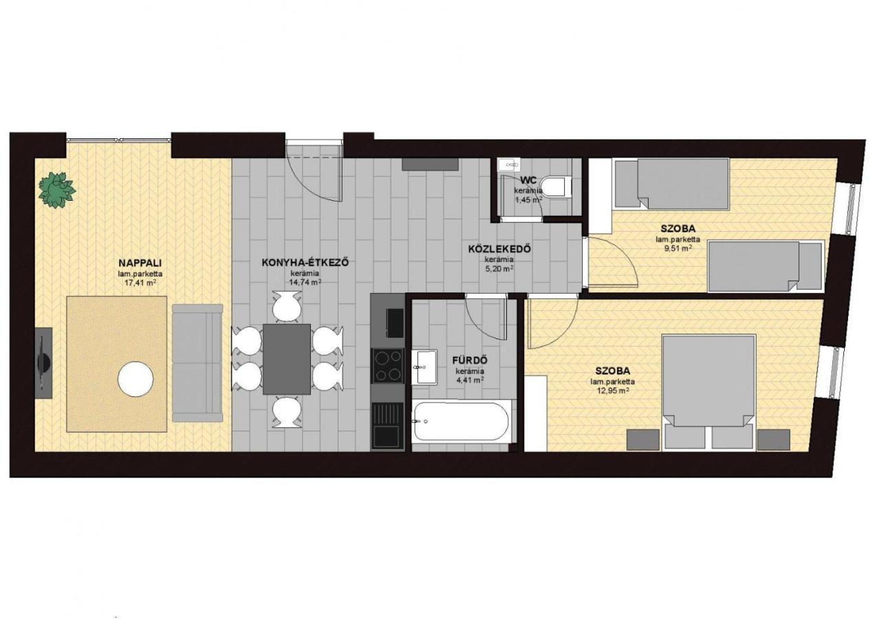 Dotis Apartman Tata Eksteriør billede
